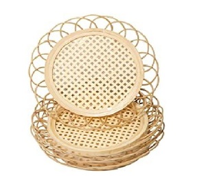 Wholesale Natural Round Woven <b>Placemats</b> Wicker <b>Seagrass</b> <b>Placemat</b> Rattan <b>Placemats</b> Tableware for Restaurant - Product Image 5