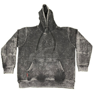 Sweat à capuche personnalisé pour hommes, streetwear, sweat à capuche de style baggy, sweat à capuche en coton vierge respirant vintage surdimensionné, délavé au soleil et délavé - Product Image 5