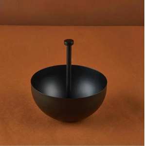 Ensemble de bols à dattes en bois et métal arabe, écologiques, durables, modernes, sans plomb, faits à la main, pour servir des noix, des chocolats, portables - Product Image 3