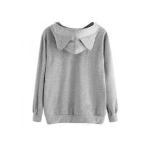 Sudadera con capucha para mujer Sudadera elegante de longitud corta con capucha y mangas largas para Athleisure y trajes Casuales - Product Image 3