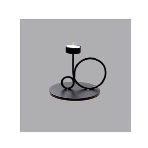 Portavelas de metal para velas de té que proporciona una luz radiante suave y complementa la decoración contemporánea con un encanto atemporal. - Product Image 6