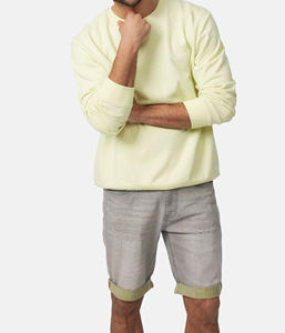 Sudaderas bordadas personalizadas Jersey pesado en blanco Sudadera de lujo 100% algodón Liso Grueso Cuello redondo Suéter Sudaderas con capucha para hombres - Product Image 5