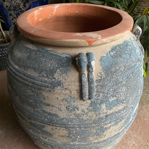 OEM ODM Vente en gros Prix compétitif Pot en céramique émaillée unique fait main écologique durable à texture rustique pour extérieur, maison et jardin - Product Image 4