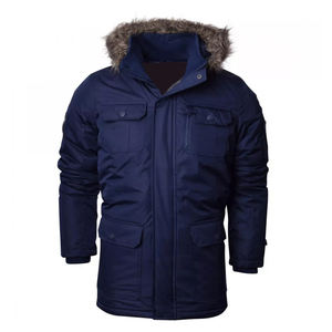 Chaqueta Parka Larga con Capucha para Hombre, Talla Grande, Aislante, Transpirable, de Secado Rápido, Diseño Personalizado, Venta al Por Mayor - Product Image 1