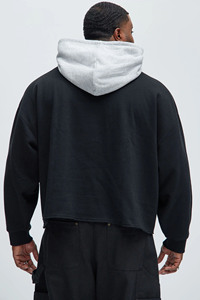 Sweat à capuche multicolore à épaules tombantes pour hommes lourd 420GSM 100% sweat à capuche et sweat-shirt en molleton de coton pour hommes du fabricant en gros OEM - Product Image 3
