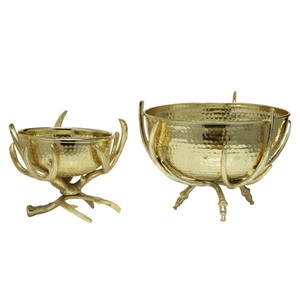 ใหม่ตกแต่งโต๊ะชามเป้าหมายอลูมิเนียมฐานหินอ่อนสําหรับตกแต่งบ้านโรงแรมงานแต่งงานตกแต่งคุณภาพระดับพรีเมียม - Product Image 4