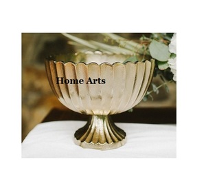 Bol à salade en métal avec support en aluminium en forme de feuille, qualité supérieure, forme ovale, bol à dessert, chocolats, par Home Arts - Product Image 5