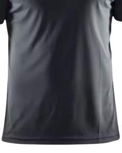 Camiseta Deportiva de Manga Corta para Hombre, Cuello Redondo, Poliéster Negro, Logotipo Personalizado, Transpirable, Venta al Por Mayor, OEM, Ajuste Deportivo - Product Image 5