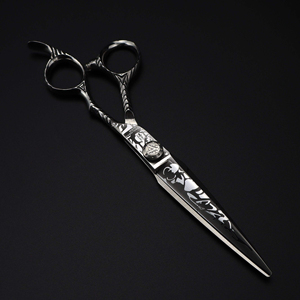 Ciseaux de coiffure et de barbier à motif Damas, design mode et beauté, vente en gros, fabriqués au Pakistan - Product Image 3