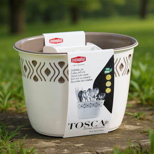Égouttoir à couverts sans BPA, compatible lave-vaisselle, en PP, 19,5x13,5x14cm, TOSCA Tortora 55700 - Product Image 3