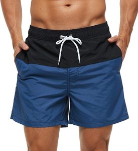 ชุดว่ายน้ำชายหาดแบบลำลองสำหรับผู้ชายแห้งเร็วสำหรับฤดูร้อนกางเกงขาสั้นชายหาดมีกระเป๋าพิมพ์ลายด้านหน้าผ้าตาข่ายเรียงรายจัดส่งแบบ DP - Product Image 1