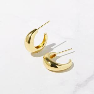 Pendientes simples, joyería para mujer, pendientes de estilo bohemio de plata, joyería de plata de ley 925, pendientes hechos a mano, joyería - Product Image 5