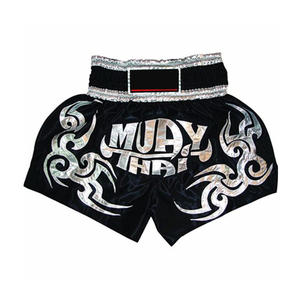 Short de grappling pour hommes garçons Logo personnalisé vêtements de sport respirants pour la lutte Muay Thai Kickboxing boxe - Product Image 3