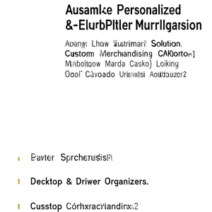 Organizer da Scrivania e Cassetto in Sughero Personalizzato Ausente - Soluzione di Merchandising su Misura - Product Image 3