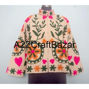 Veste courte ethnique brodée traditionnelle pour femme, idéale pour l'automne – Fournisseur en gros de vêtements d'extérieur tendance - Product Image 1