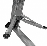 Pont élévateur électro-hydraulique 2 colonnes 4000 kg avec déverrouillage manuel pour véhicules automobiles, camions et mini-voitures, 4 tonnes, à poser au sol