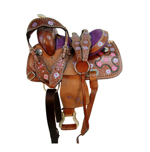 Sillas de Montar de Cuero de Primera Calidad para Caballos de Barril Estilo Western, Venta al por Mayor, Sillas de Montar Personalizadas de Alta Calidad y Elegantes para Senderismo Ecuestre, Gran Oferta - Product Image 1