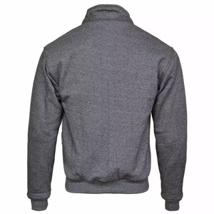 Sweat-shirts à fermeture éclair pour hommes de haute qualité, en coton mélangé, basiques, surdimensionnés, lourds, à fermeture éclair, brodés, vêtements d'hiver, vente en gros OEM - Product Image 4
