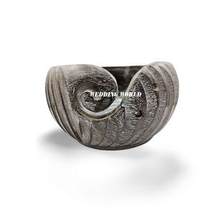 Bol à chocolat en bois au design moderne fait à la main, couleur personnalisée, bol en bois sucré le plus vendu pour les fêtes décoratives de table - Product Image 4