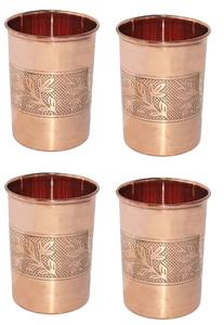 Contenant à Boissons en Cuivre Martelé Élégant, Bouteille à Boissons en Verre Martelé en Cuivre 950 ml - Product Image 4