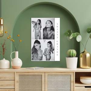 Ariana Grande Black & White <b>Poster</b> Made of Durable Paper for Wall Decor - Product Image 3