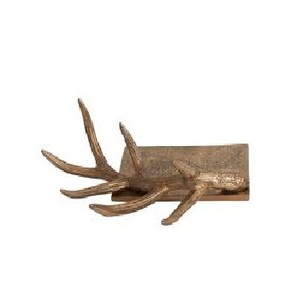 Colgador de renos para Mante Metal Silver Reno Stocking y decoración de fiesta de Navidad Crea hermosas vacaciones - Product Image 4