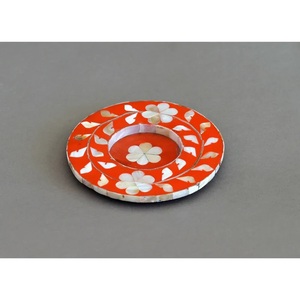 Meilleure vente de plateau rond en incrustation de nacre de haute qualité pour la décoration intérieure ou la table de service ou l'utilisation en gros directement de l'Inde - Product Image 2