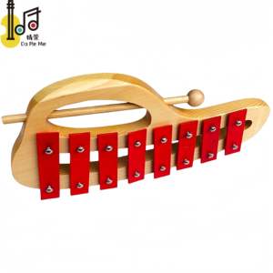 <span class=keywords><strong>Xylophone</strong></span> à base de pin avec 8 barres en métal rouge pour les mélomanes débutants cadeau jouant de la musique prix de gros guérison par le son en vente - Product Image 5