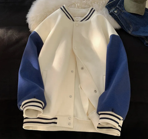 Chaqueta polar 380GSM de gran tamaño con logotipo personalizado para hombre, estilo de béisbol con cuello levantado y doble botonadura de alta calidad - Product Image 3