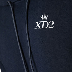 Conjunto Deportivo Premium Azul Marino para Hombre XD2, Sudadera con Cuello Redondo y Pantalones Jogger con Logotipo Personalizado, Ropa Deportiva de Alta Calidad en Felpa de Algodón - Product Image 6