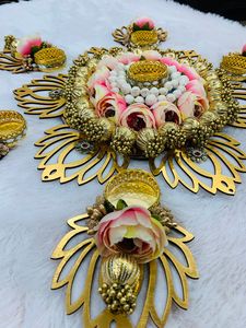 7 pièces acrylique Diya Rangoli ensembles Diwali décoration sol, tapis d'escalier décor à la maison pièce maîtresse Rangoli pendaison de crémaillère, faveur de mariage - Product Image 4