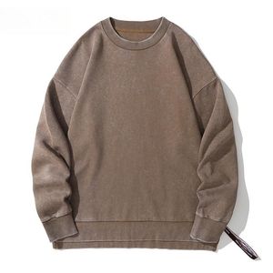 Sudaderas de Cuello Redondo para Hombre, OEM 430G, Diseño Personalizado, Algodón, Unisex, con Logotipo Personalizado, Bordado, Talla Grande, Lisas, Lavadas - Product Image 4
