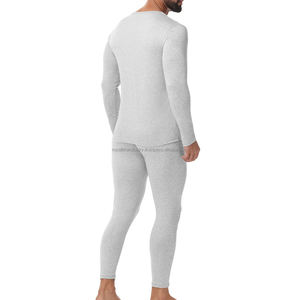 Conjunto de Ropa Interior Térmica Antibacteriana Ecológica de 2 Piezas para Hombre, Color Sólido, Invierno y Otoño, Marca Royal Bro Industry, Gran Venta - Product Image 5