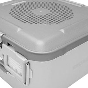 Bandeja de Esterilización Médica Reutilizable de Alta Calidad con Tapa Ventilada, Fuente de Alimentación Manual, Caja de Aluminio Duradera para Instrumentos - Product Image 3