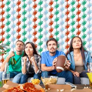 ม่านประดับทรงกลมแวววาวสีเขียวแวววาวใช้ประดับวันฟุตบอลวันอาทิตย์คืนกีฬาสำหรับงานเลี้ยงวันเกิด - Product Image 3