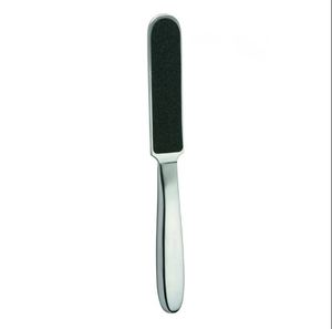 Vente en gros de lime à pied en acier inoxydable lime à ongles pédicure personnalisée dissolvant de callosités 100/180 jetable double face directement de l'usine - Product Image 1
