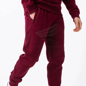 Ensemble de survêtement d'hiver pour homme en coton 100% de qualité supérieure - Fermeture à cordon personnalisable et poches latérales, respirant, vêtements de rue - Product Image 4