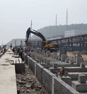 Inexpensive morden prefabricated high rise steel building self storage space design factory workshop workhouse