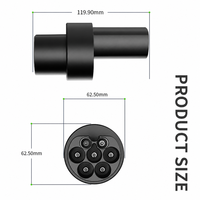 Adaptateur de charge EV DC Type 2 vers NACS 150A 500V IP54 à contacts argentés, vente en gros, direct usine pour l'alimentation des flottes