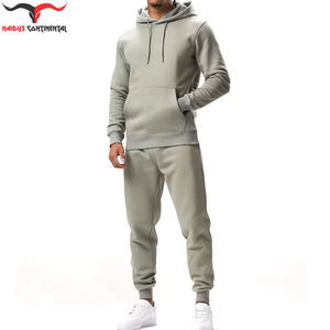 Sweats à capuche unis élégants pour hommes survêtements grande taille personnalisés à fermeture éclair à la mode hiver rue 100% coton brodé printemps - Product Image 1