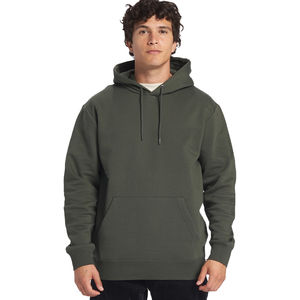 Sudadera con capucha de manga larga para hombre, ropa de calle Hip Hop de algodón 100%, sudadera térmica con serigrafía bordada para invierno - Product Image 1