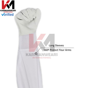 Gants d'apiculteur à manches longues robustes Paume de protection en cuir de vachette et manches en toile ventilée - Product Image 5