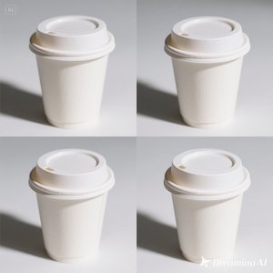 Vaso de papel ecológico con tapa 12 oz 100 paquetes - Product Image 6