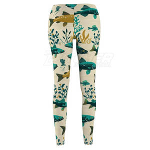 Leggings de pêche pour femmes, taille haute, écologiques, respirants, légers, protection UV, nylon/spandex, pour les activités de plein air estivales - Product Image 2