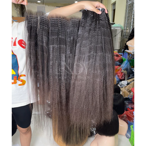 ผมต่อแบบช่อผมต่อแบบสองชั้นเป็นมัดผมตรงหยักศกสำหรับ100% - Product Image 2