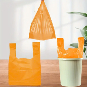 ถุงใส่เสื้อยืดแบบมีหลายสีและหลายสีถุงช้อปปิ้งนำกลับมาใช้ใหม่ได้ทนทานปรับขนาดได้สำหรับใช้ในซูเปอร์มาร์เก็ต - Product Image 4