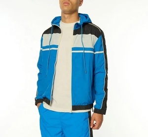 Vestes Coupe-Vent Personnalisées pour Hommes Sports de Plein Air Vestes de Plein Air Décontractées de Grande Taille Veste Coupe-Vent à Blocs de Couleurs pour Hommes - Product Image 5