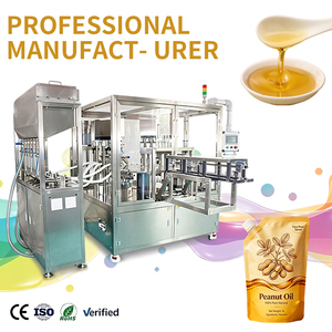 Machine de remplissage de liquides visqueux entièrement automatique avec pompe à vide électrique rotative pour sachets à bec verseur - Product Image 1