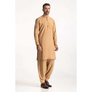 Pantalon en coton et viscose grande taille style décontracté chic SK-PSD24-017, à boutonnage simple avec techniques d'impression, idéal pour mariages et affaires - Product Image 6