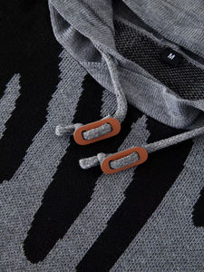 Sweat à capuche hip-hop style de rue en polyester 100% pour hommes, pull en tricot à la mode et respirant, style personnalisé, impression de logo - Product Image 6